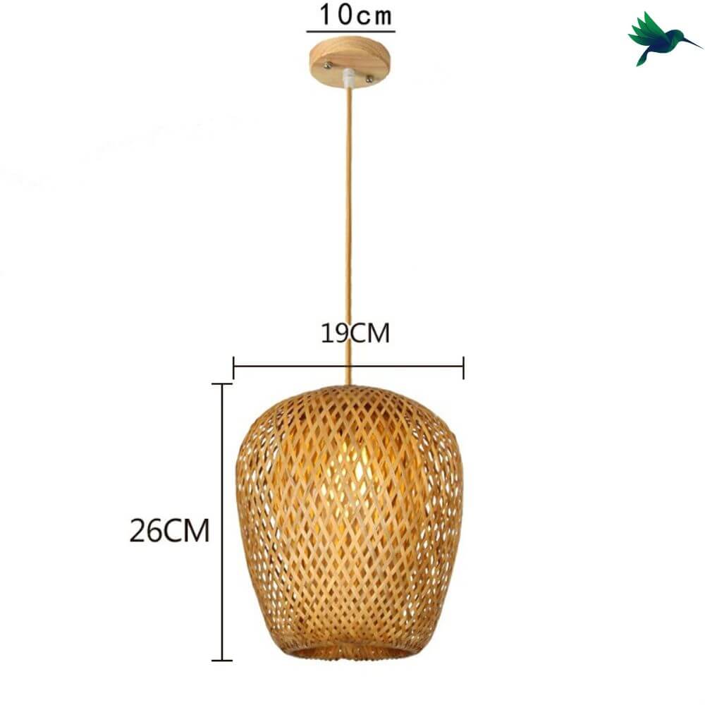 Suspension en Bambou Ajouré Déco-exotique.fr