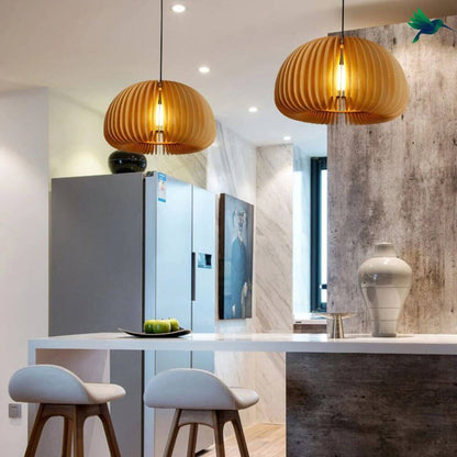 Suspension luminaire en Bois Déco-exotique.fr