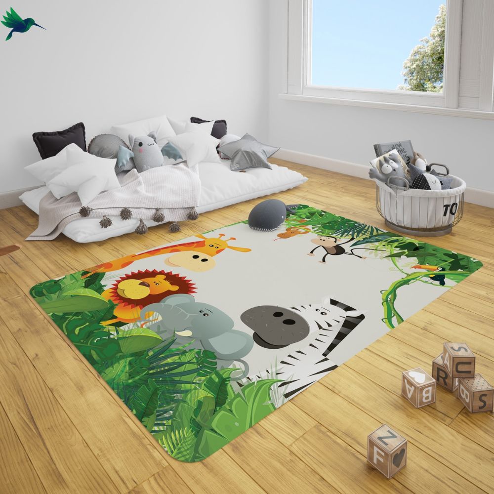 Tapis Jungle Animaux Déco-exotique.fr