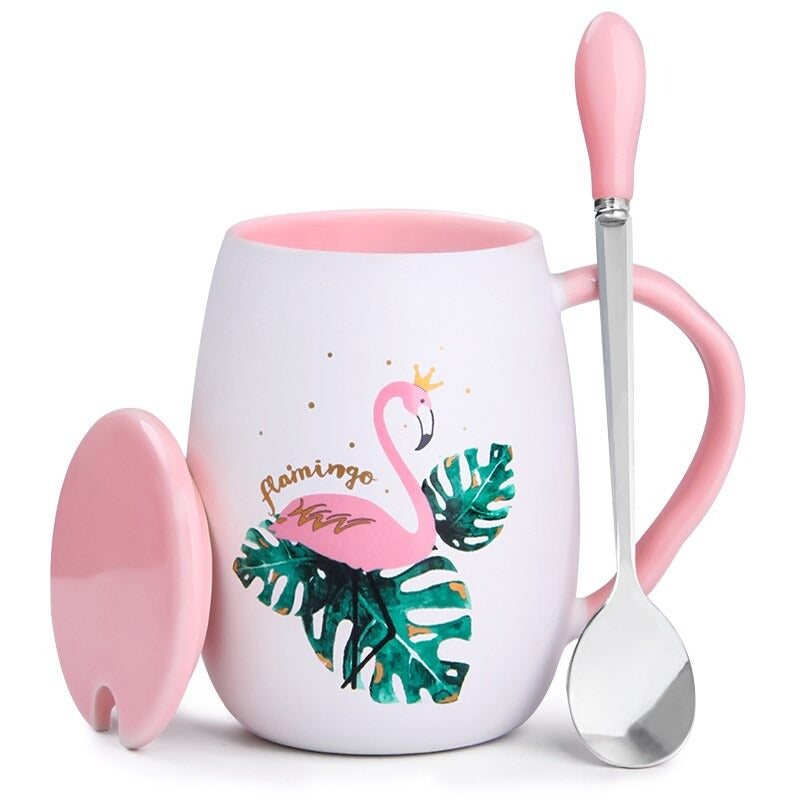 Tasse Flamant rose Céramique Déco-exotique.fr