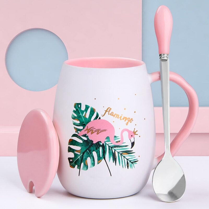 Tasse Flamant rose Céramique Déco-exotique.fr