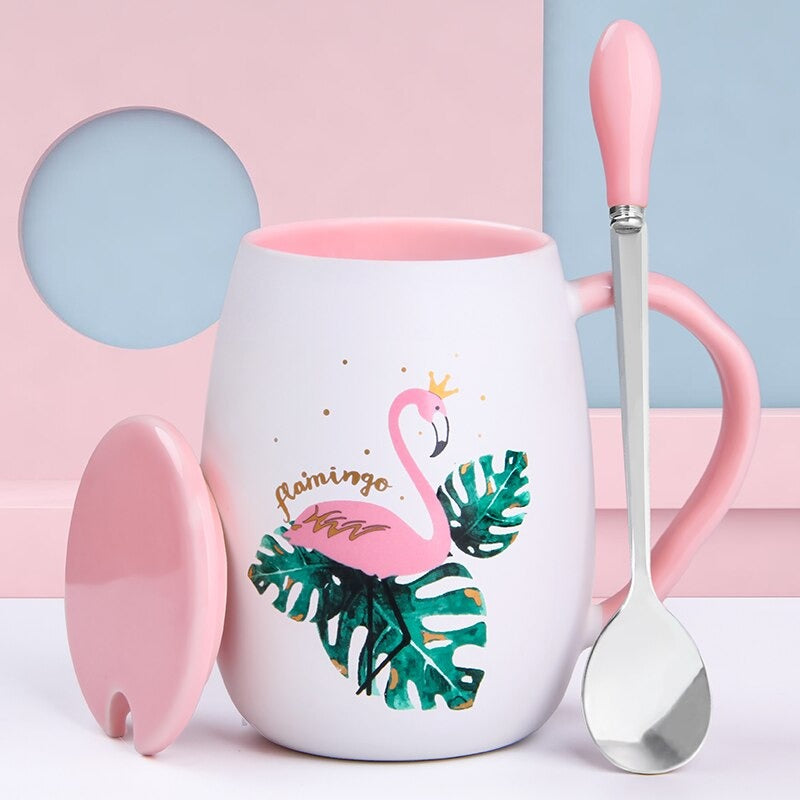 Tasse Flamant rose Céramique Déco-exotique.fr