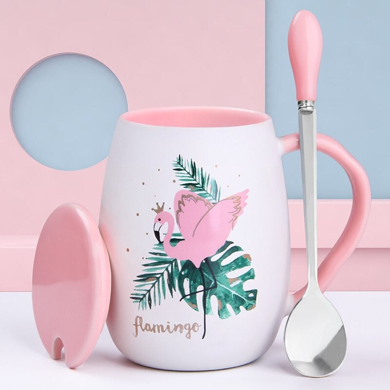 Tasse Flamant rose Céramique Déco-exotique.fr