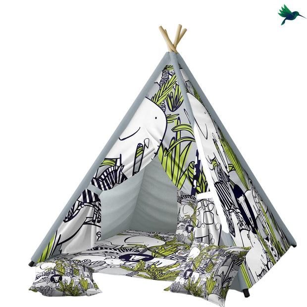 Tipi enfant Animaux Jungle Déco-exotique.fr