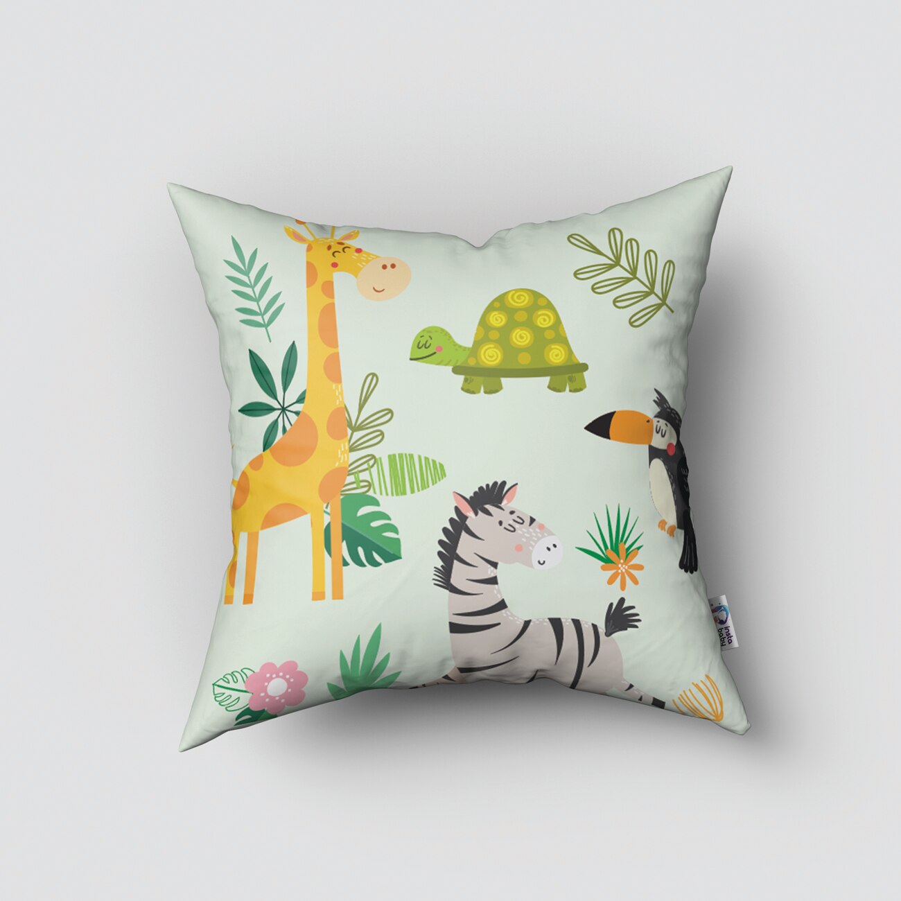 Housse de Coussin Jungle Bébé Déco-exotique.fr