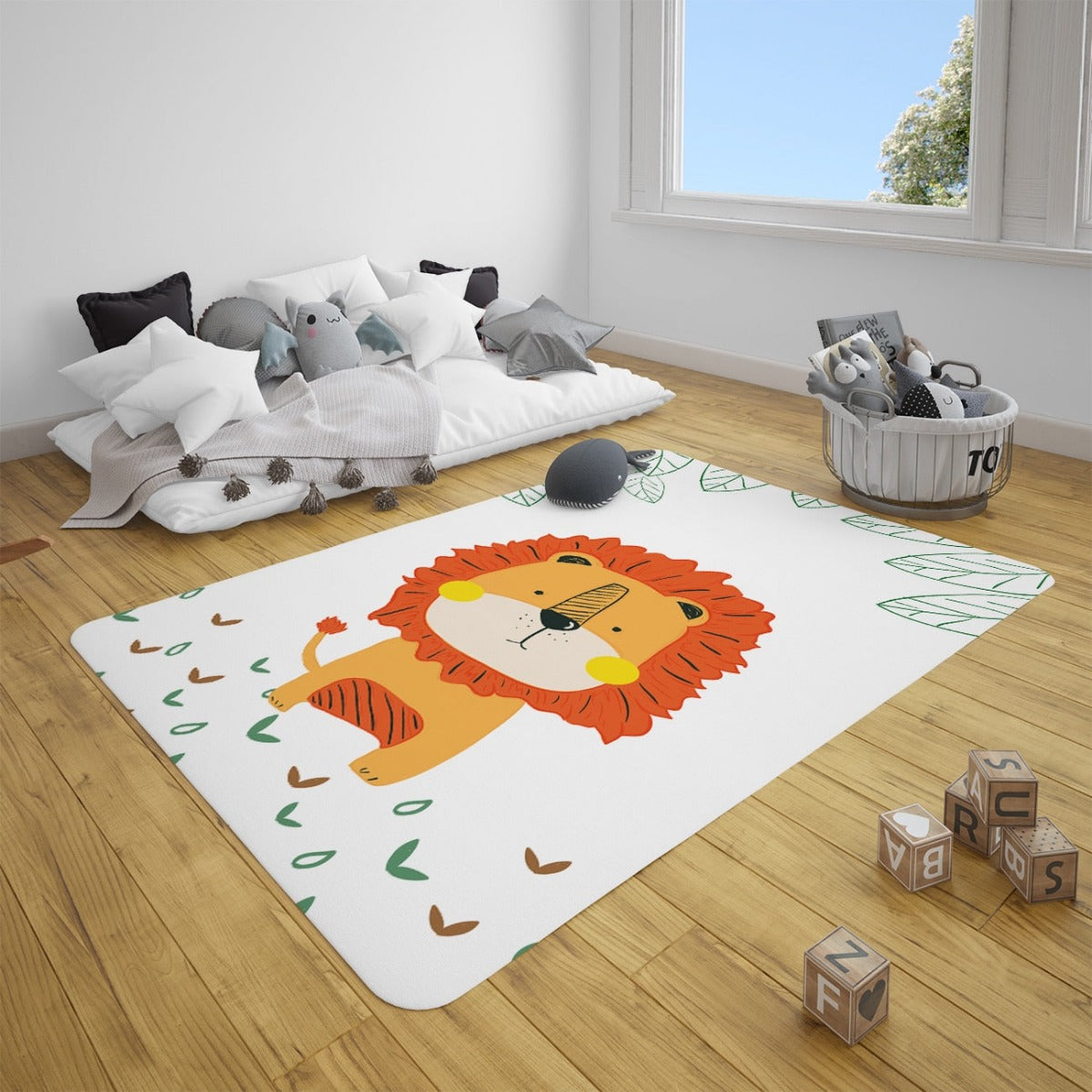 Tapis Jungle Lion Déco-exotique.fr