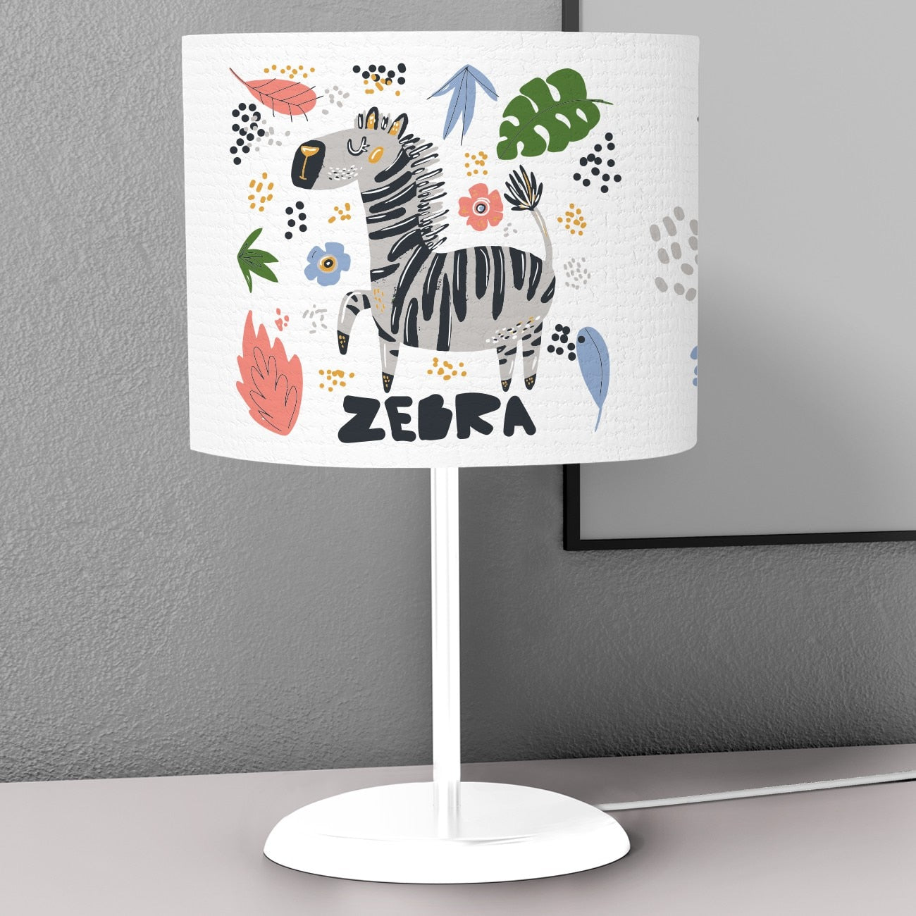 Abat jour Jungle Zébra Fille Déco-exotique.fr