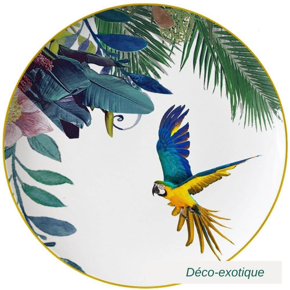 Vaisselle tropicale Déco-exotique.fr