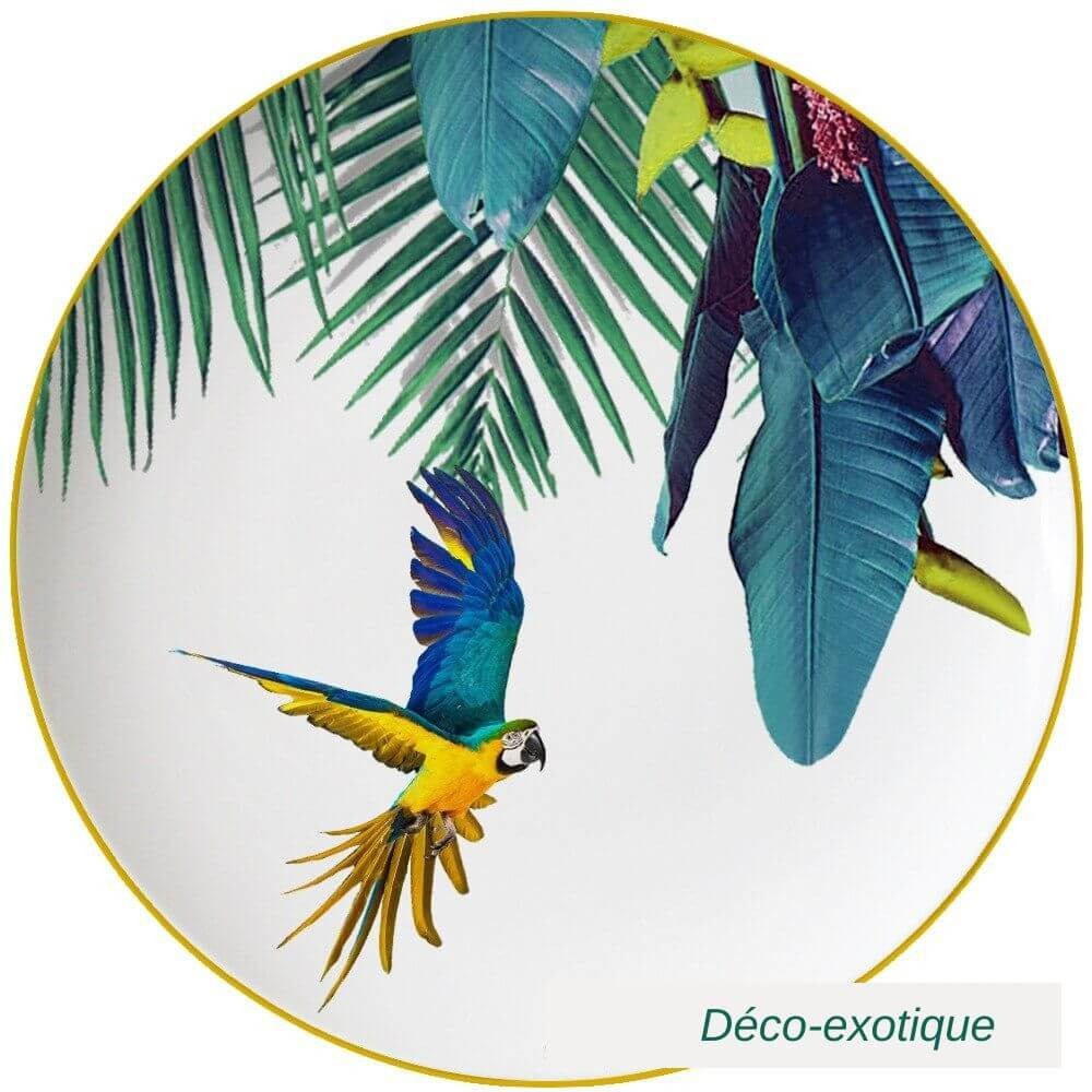 Vaisselle tropicale Déco-exotique.fr