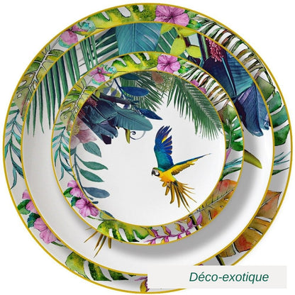 Vaisselle tropicale Déco-exotique.fr