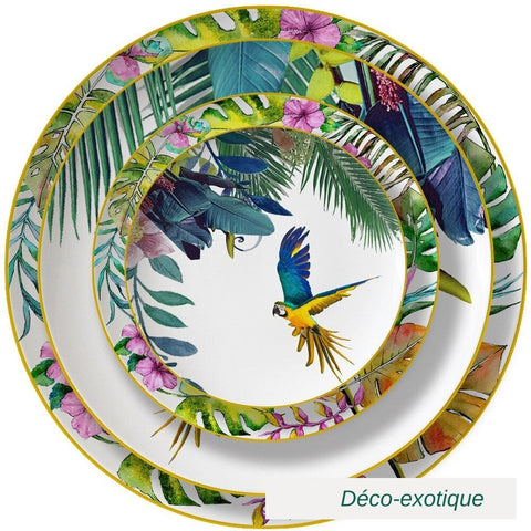Vaisselle tropicale Déco-exotique.fr