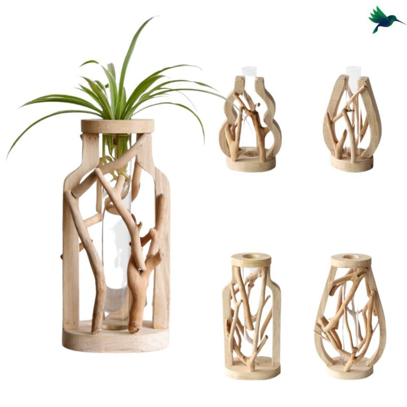 Vase en Bois Flotté Déco-exotique.fr