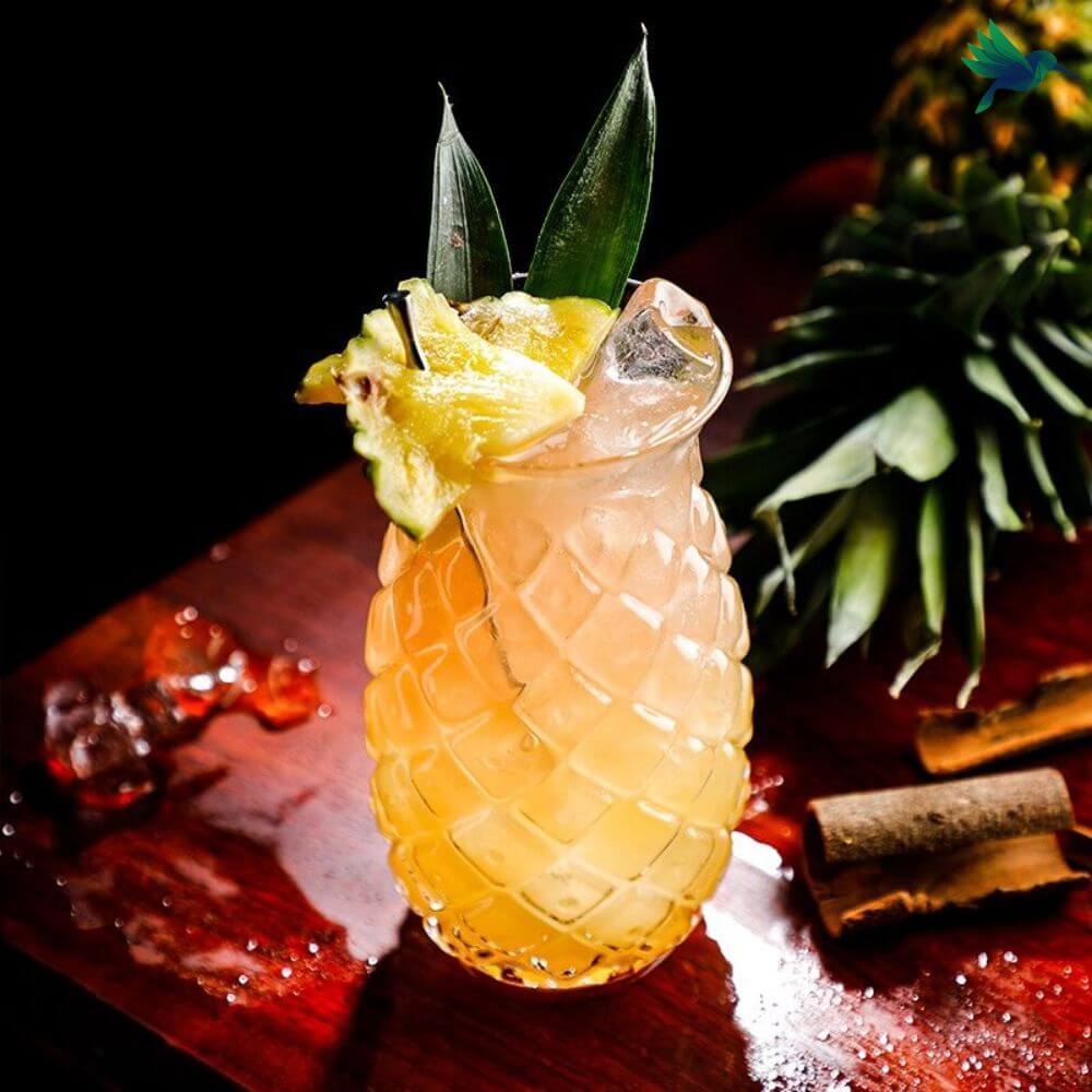 Verre Cocktail Ananas – Déco Exotique