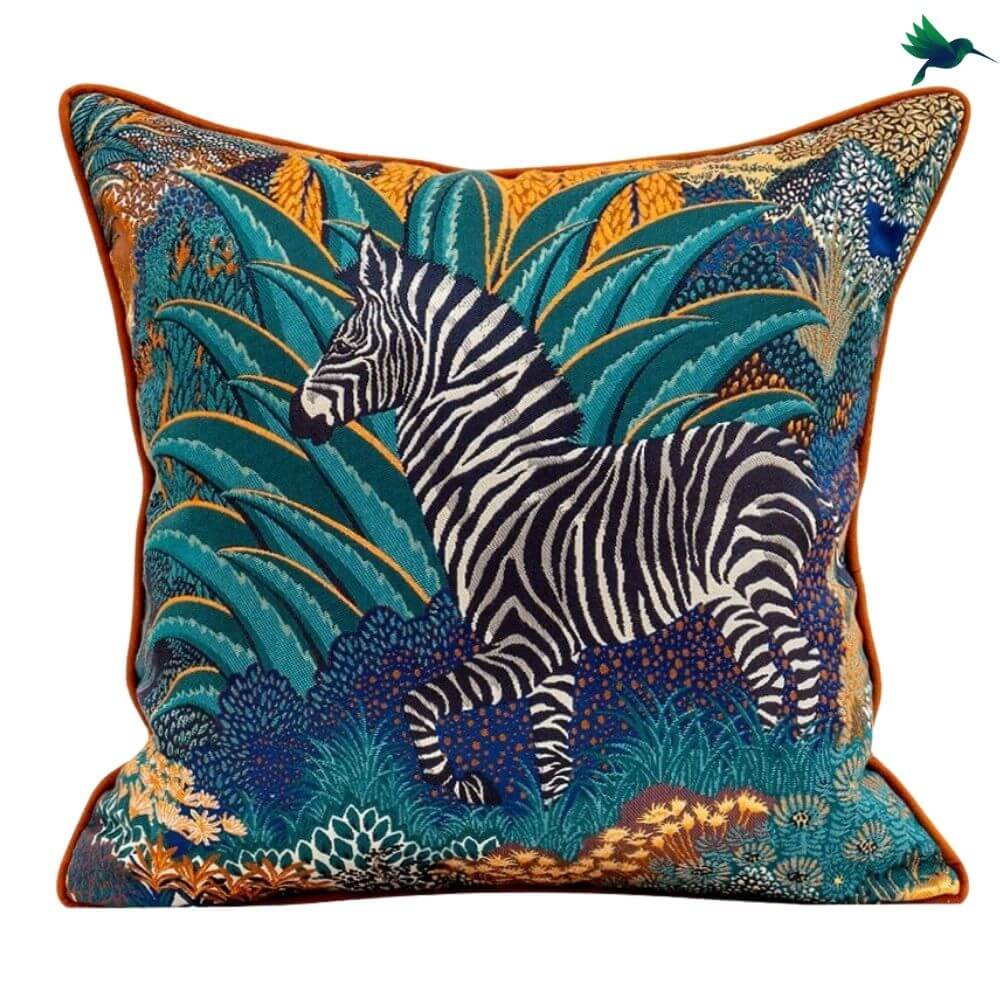 Coussin Zèbre - Déco-exotique.fr