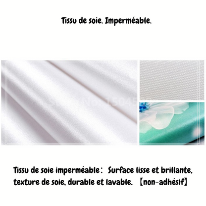Papier peint Tropical Feuille bleue Déco-exotique.fr