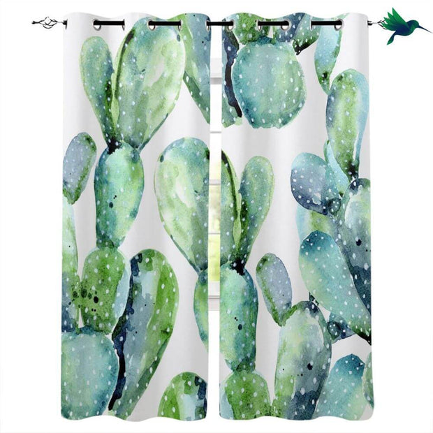 Rideau motif Cactus Déco-exotique.fr