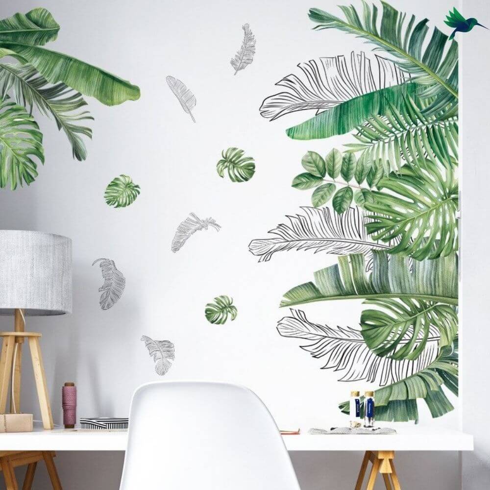 Stickers Feuilles Tropicales Déco-exotique.fr