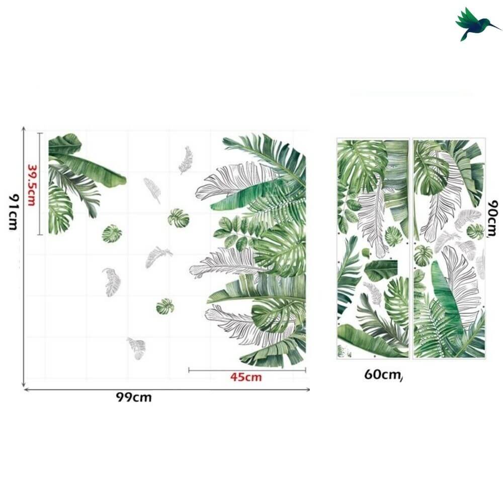 Stickers Feuilles Tropicales Déco-exotique.fr