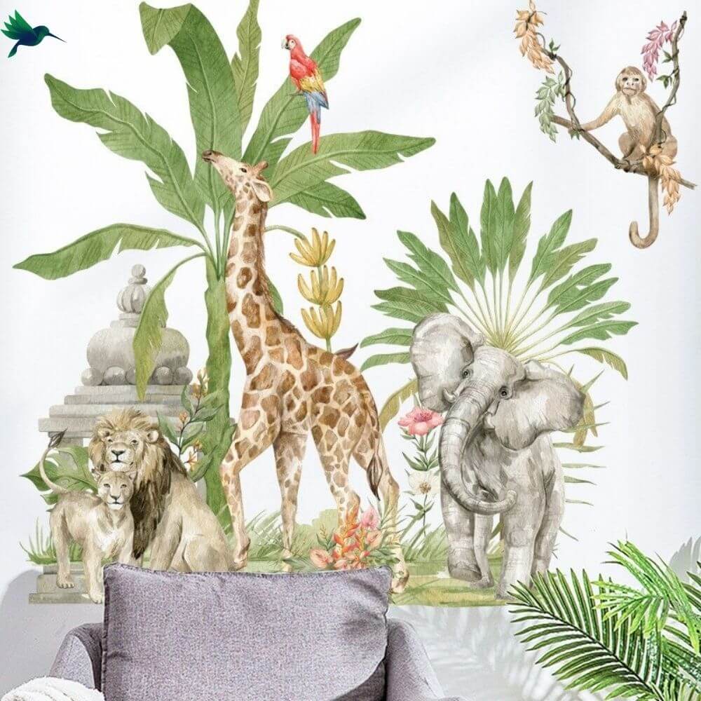 Stickers Jungle Savane Déco-exotique.fr