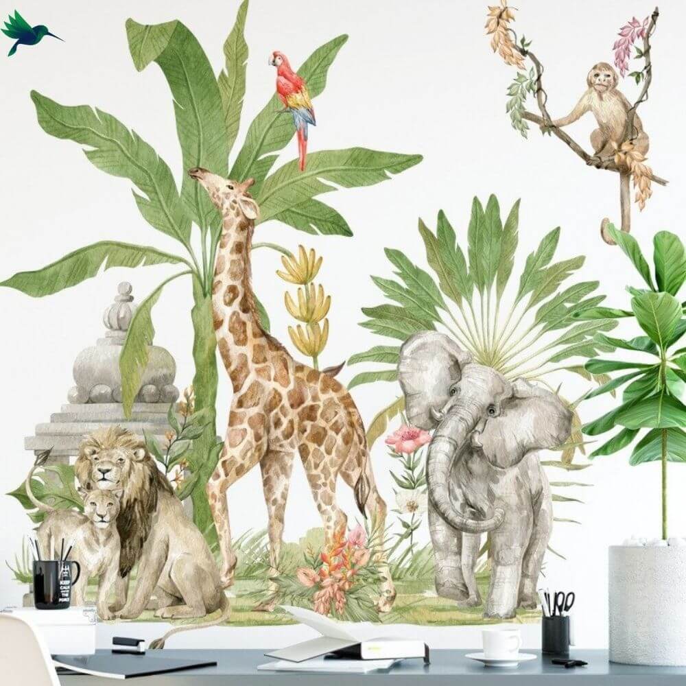 Stickers Jungle Savane Déco-exotique.fr