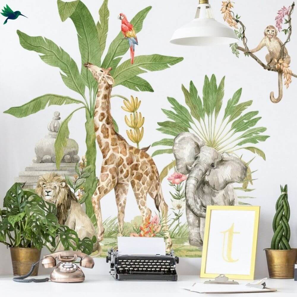 Stickers Jungle Savane Déco-exotique.fr